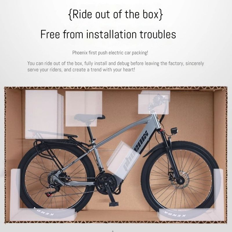 Phoenix lithium battery mountain 26 inch commuting assistance variable speed electric new national standard bike_voghion.com