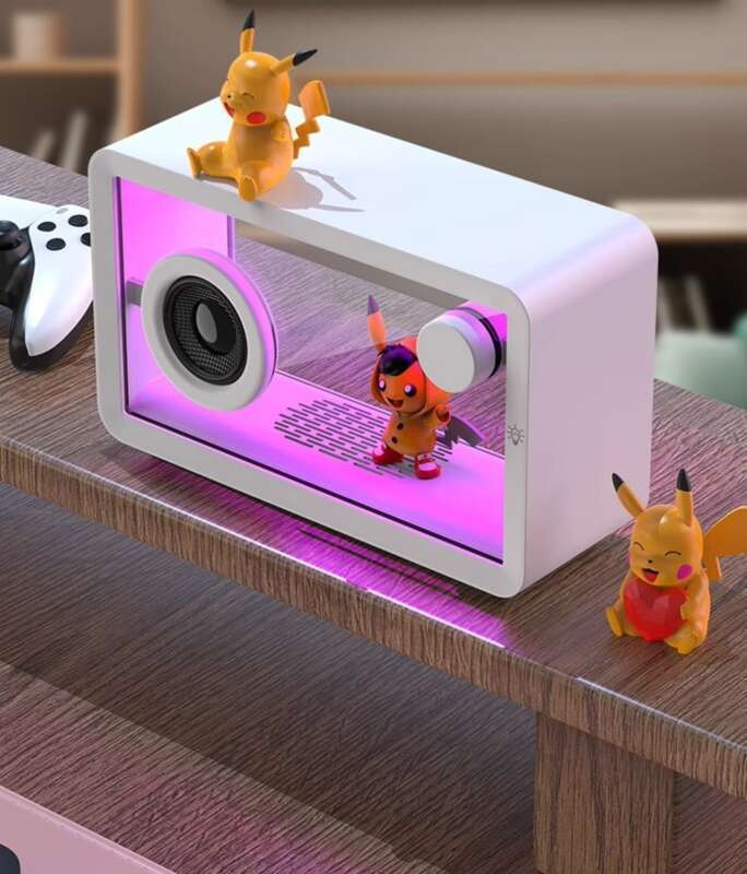 【 Smooth Playback 】 Transparent High Aesthetic Bluetooth Speaker, Home Birthday Gift, Atmosphere Subwoofer, Wireless_voghion.com