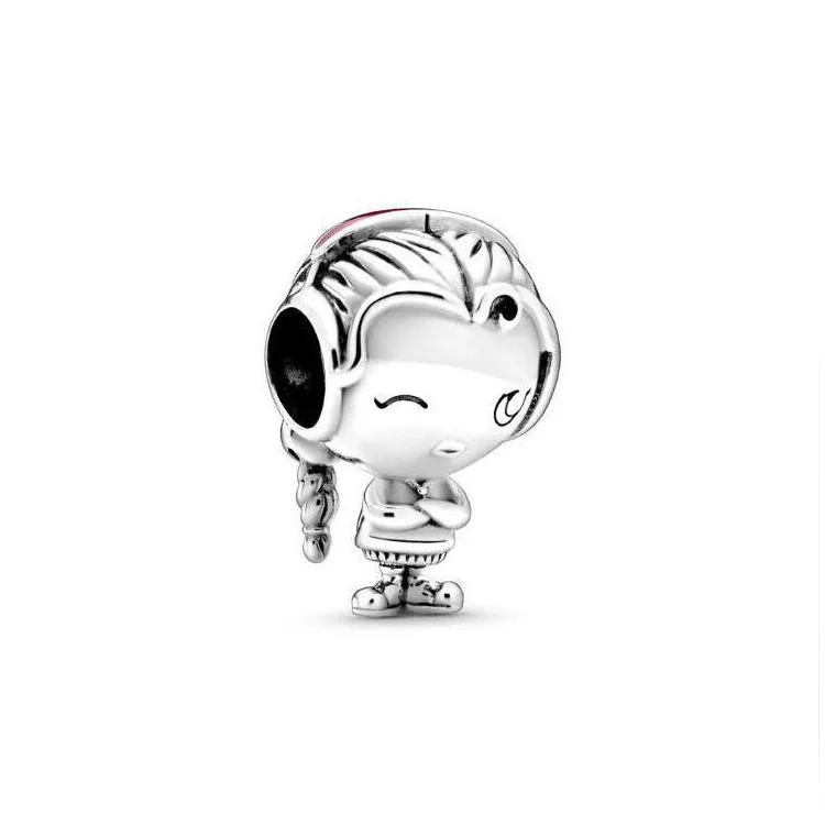 Brățări DIY din argint sterlin S, coliere, pandantiv, farmece, inimă, stea, dragoste, designer de bijuterii, accesorii_voghion.com