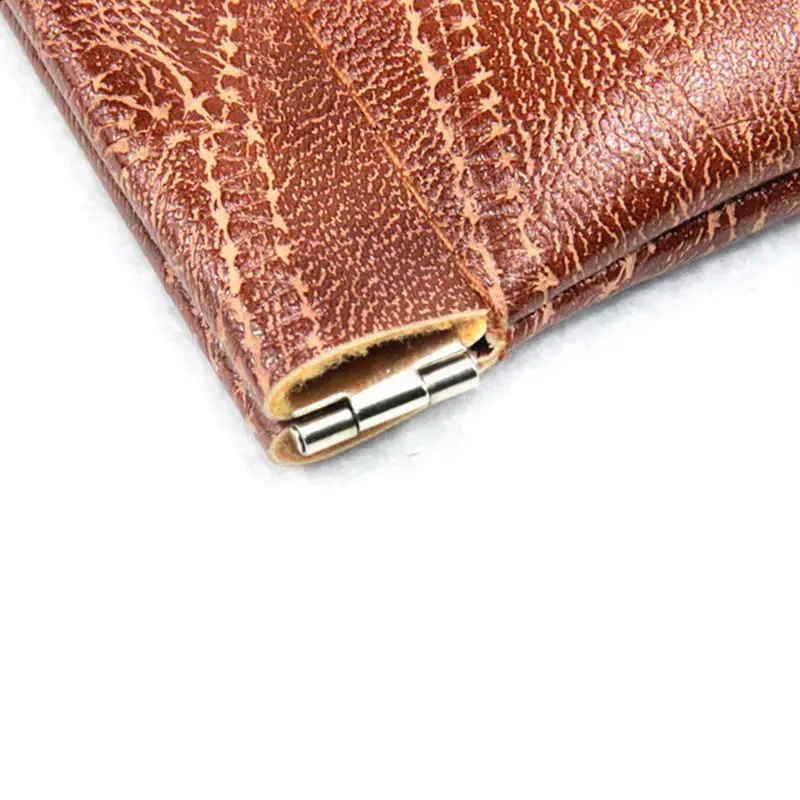 Kleingeldbörse aus PU-Leder für Herren und Damen, Schwarz, Braun, Mini-Kartenhalter, Geldbeutel, kleine Geldbörse mit Münzaufbewahrung 240730_voghion.com
