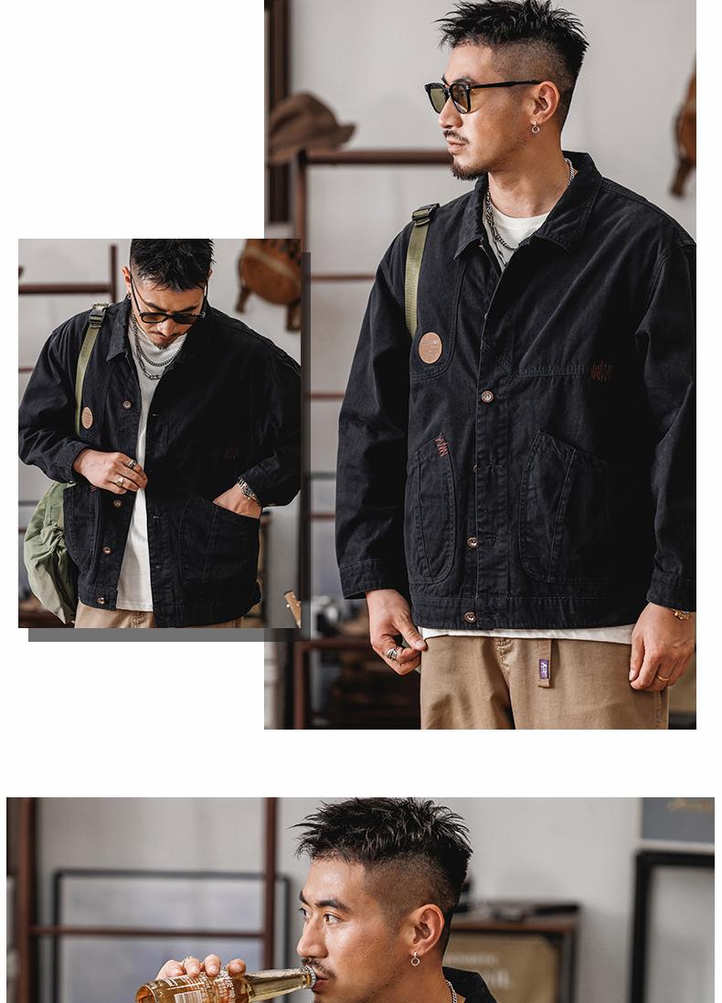 Sportswear Men's Spring Heavy Retro Hunting Jacket Three-piece Set Of Leisure Tooling Set_voghion.com