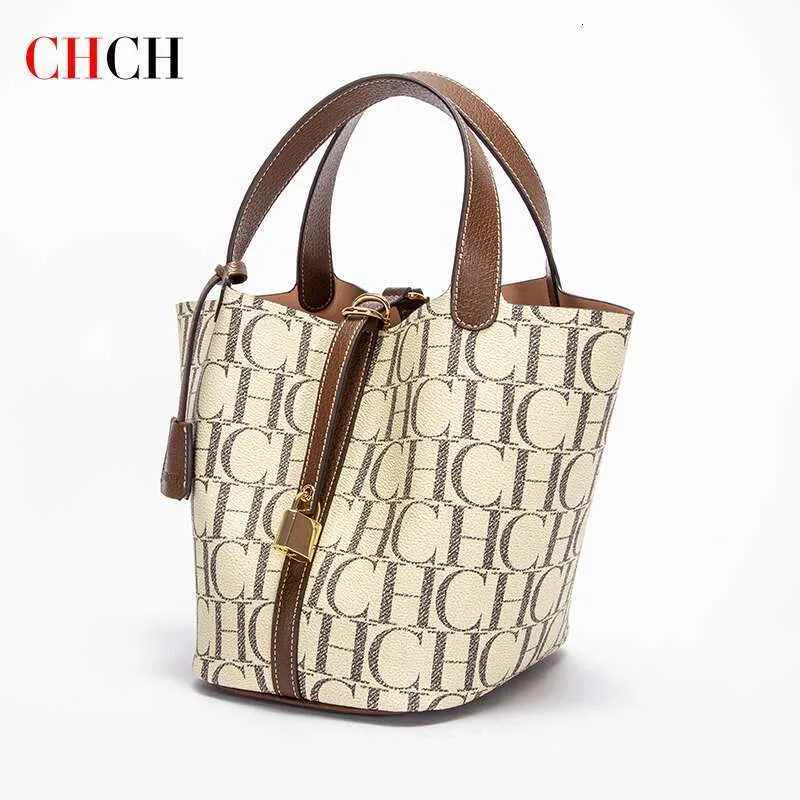 Geantă de mână CHCH nouă, imprimată cu litere, geantă crossbody la modă, geantă tip coș_voghion.com