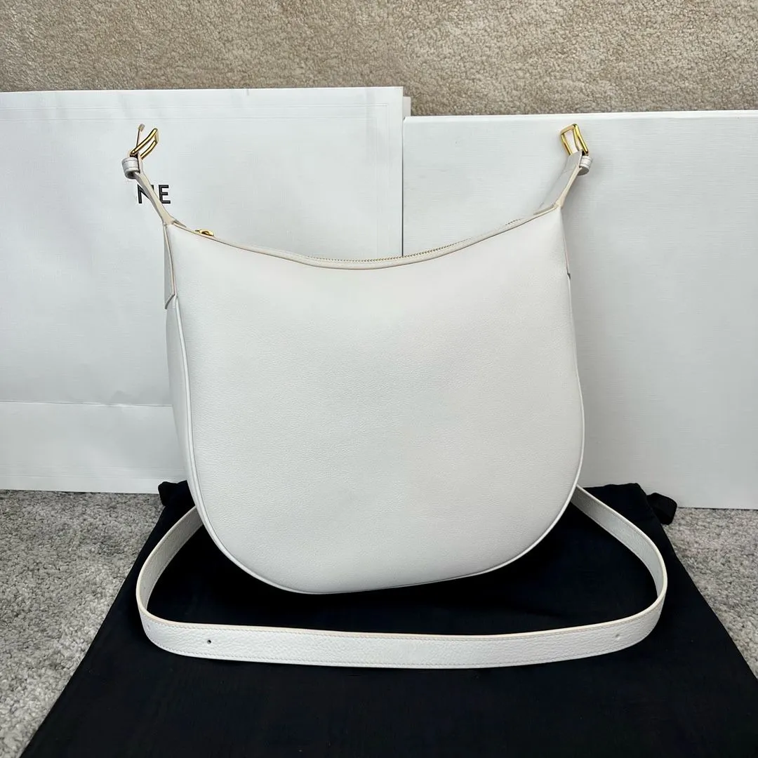 Borsa a tracolla da donna in tela con chiusura a zip, morbida in vera pelle, di alta qualità, da indossare sotto le ascelle_voghion.com