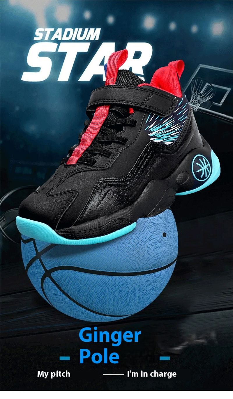 Boys' youth professional sneakers summer new children's sports basketball shoes_voghion.com