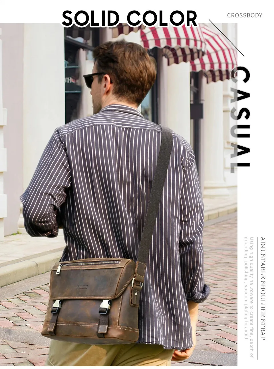 Echtes Leder Klappe Schulter Messenger Bag für Männer Cross Body kleine Aktentasche männliche Büro Dokument für iPad Pro 13 12,9_voghion.com
