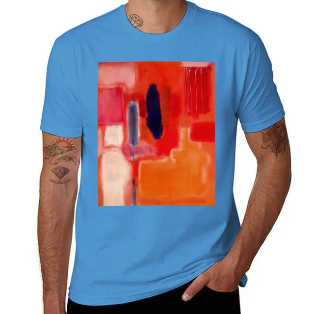 Maglietta Mark Rothko nera oversize grandi e alte magliette per uomo_voghion.com