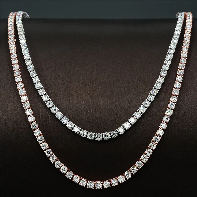 vente en gros moi femmes glace plaqué or S sterlig argent teis hiphop ecklace bijoux vvs diamod mossaite moissaite_voghion.com
