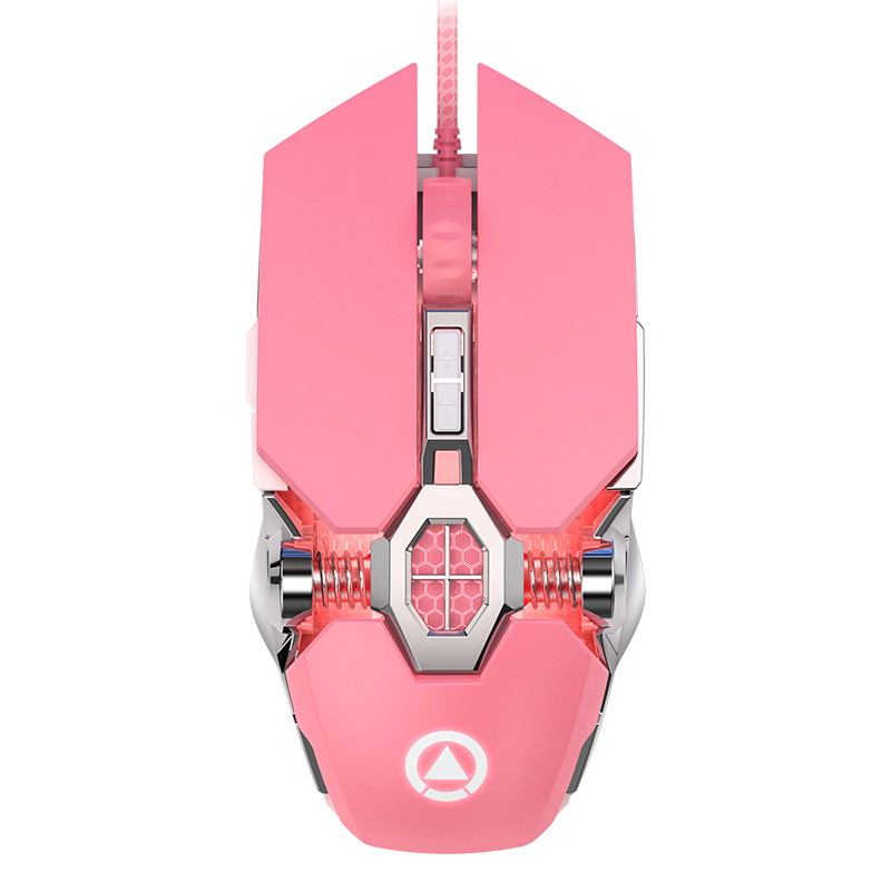Vadu klusa spēļu pele 3200DPI LED aizmugurgaismojuma USB optiskā ergonomiskā vadu pele PC spēļu spēlētāja datora pele klēpjdatoru spēlēm Pelēm_voghion.com