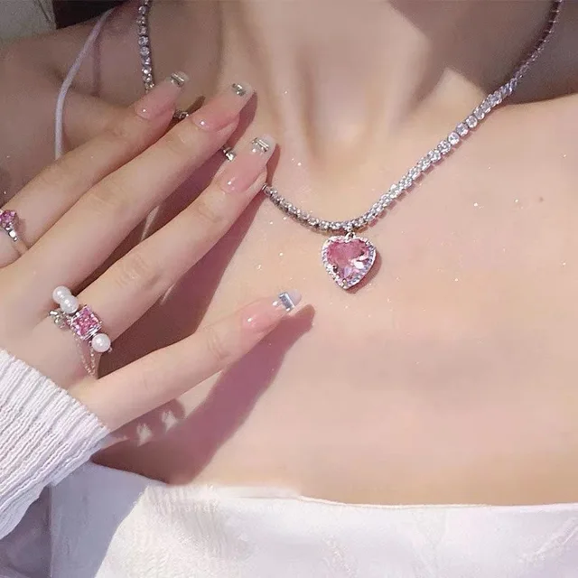 Heiße Verkäufe Neue Trendy Shell Herz Perlen Handgemachte 6mm Stein Perlen Halskette Für Frauen Schmuck Geschenk_voghion.com
