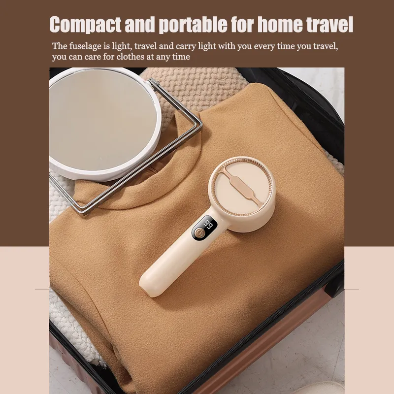 Rechargeable White Fabric Shaver - Clothes Hair Remover For Wardrobe Maintenance
_voghion.com