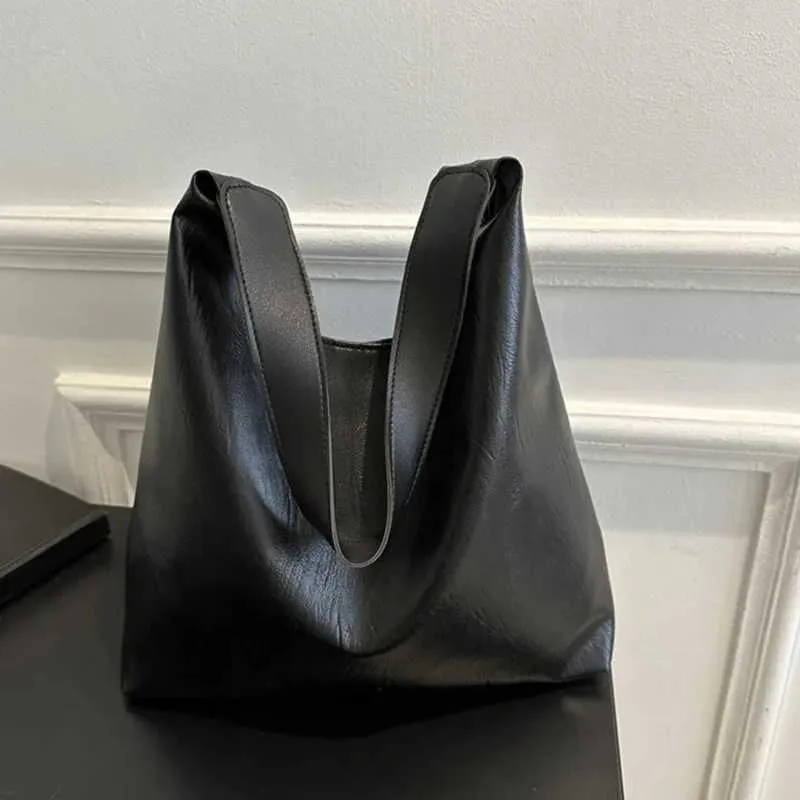 Borsa a tracolla da donna Bost in pelle PU con design retrò, casual, grande capacità, a tracolla, Fi, borsa per la spesa Y241025_voghion.com