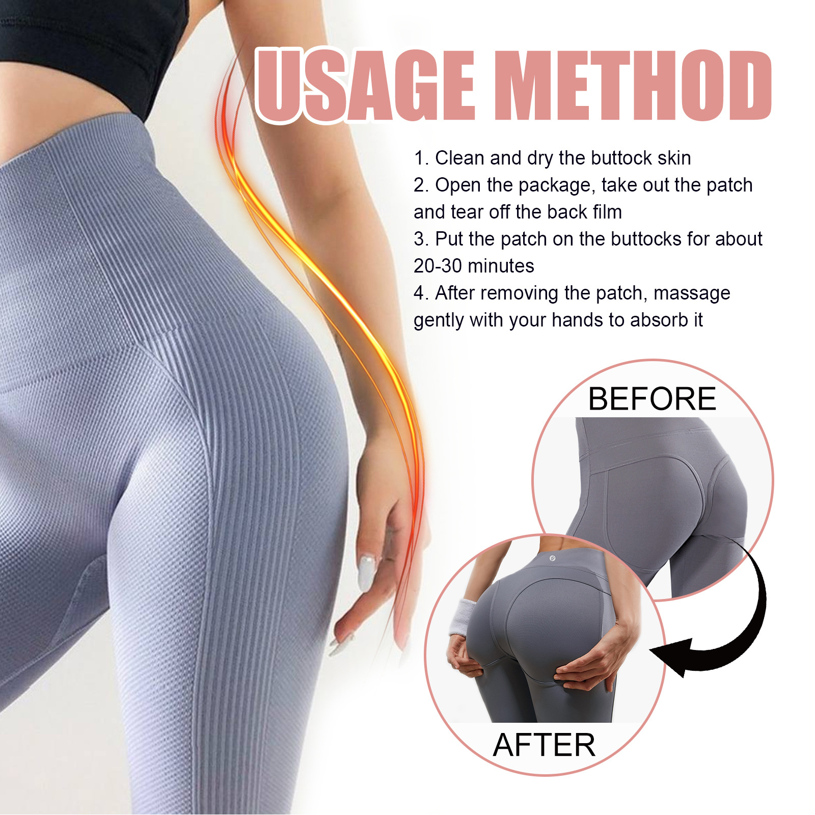 Negozio di prodotti per la cura della bellezza Peach OUHOE Shaping Lift Tight Lifting Beautiful Hip Stick ing_voghion.com
