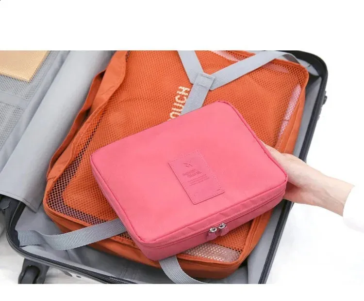 Trousse de toilette simple carrée coréenne pour maquillage, trousse de maquillage pour femme, organisateur de voyage personnalisé, sacs pour femmes en promotion_voghion.com