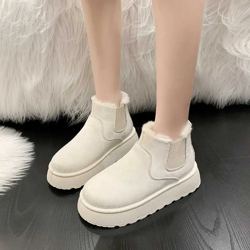 Neue Winter-Schneestiefel aus verdicktem Plüsch, warm, einfach und vielseitig, bequeme Baumwollschuhe M241005_voghion.com