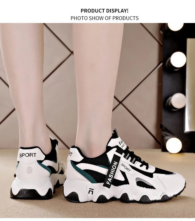 Matsuke Sole Round Toe Dad With Mesh For Comfortable Breathability Fashionable And Versatile Casual Sports Shoes_voghion.com