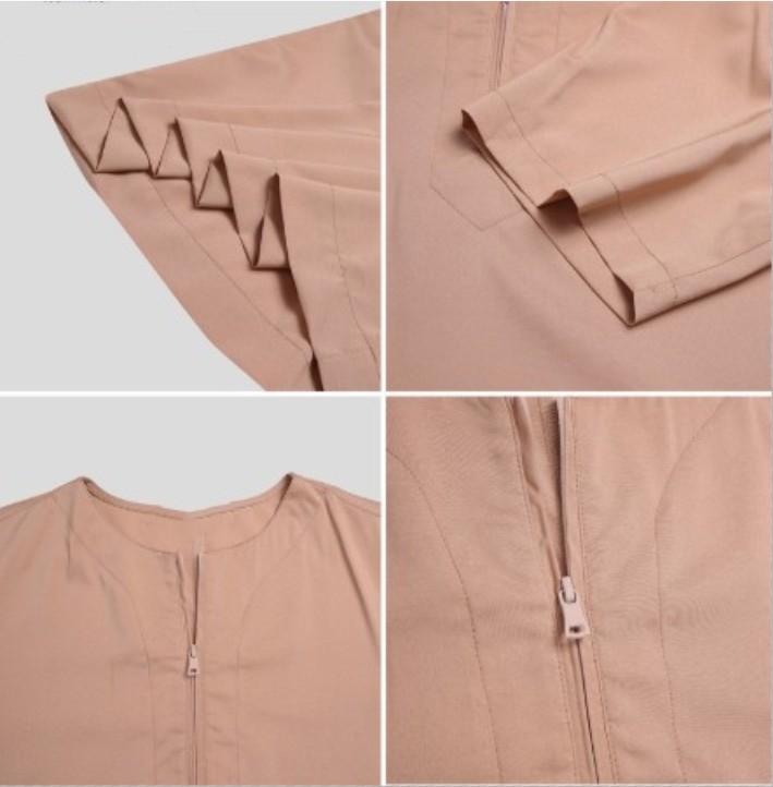 2024 New Muslim Middle East Arab Dubai Malaysia Men's Shirt Zipper Muslim Robe_voghion.com