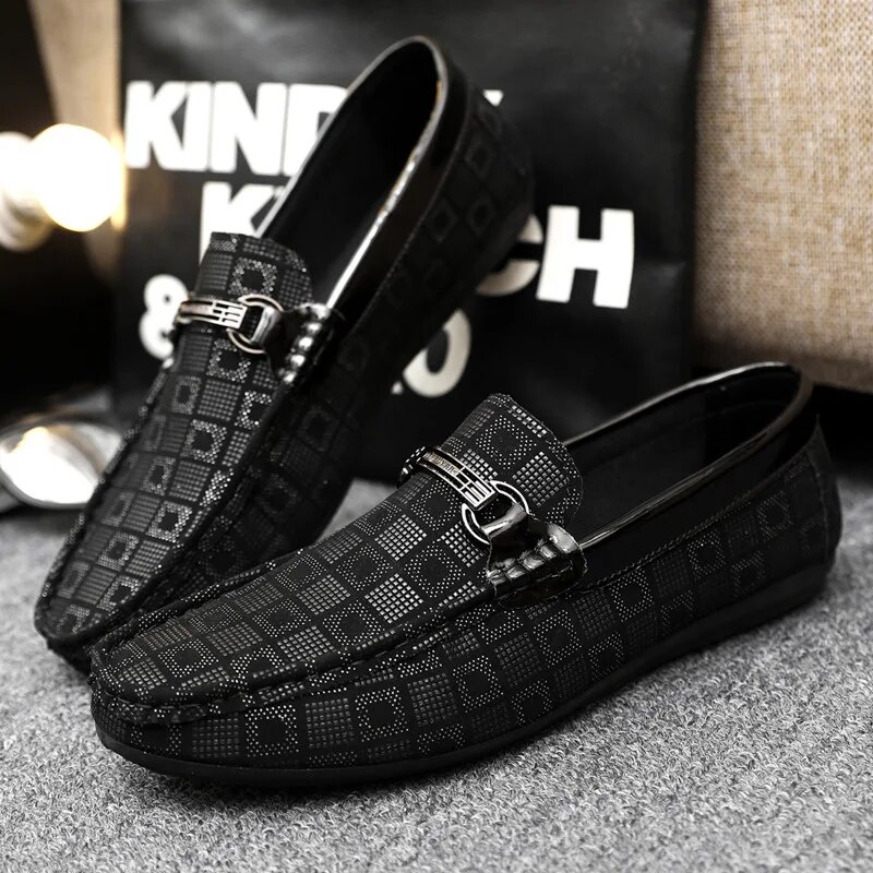 SHLIANG Herren Halbschuhe Leder Mode Flats Mokassins Für Männer Bequeme Slip-Ons Fahr Freizeitschuhe S073A_voghion.com