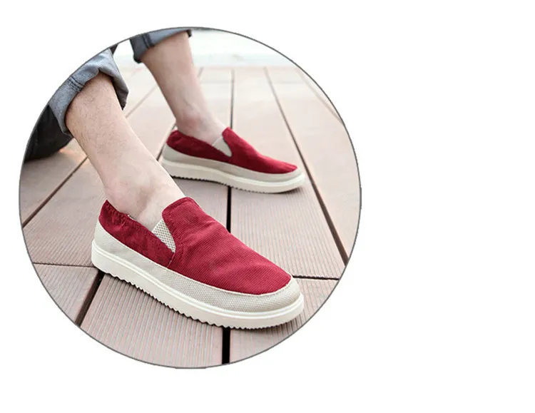 Summer Low Top Canvas One Step For Lazy Men's Casual Trendy Shoes Free Of Shipping 456_voghion.com