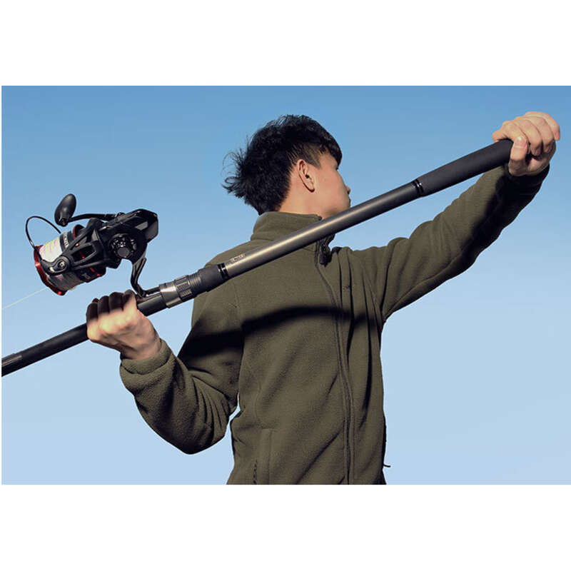 Linhu Long Throw Throwing Carbon Ultra Light Set Silber und Bighead Carp Special Sea Angelrute_voghion.com