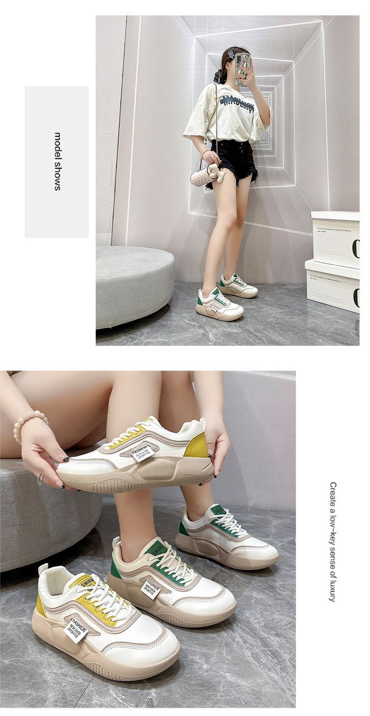 Scarpe da ginnastica morbide Little White per donna 2024 Nuove scarpe da ginnastica tedesche versatili retrò alla moda casual_voghion.com