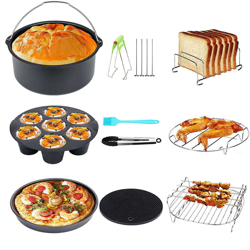 7 Zoll/8 Zoll Zubehör für Philips/GOWISEUSA/COZYNA/COSORI/Ninjia und alle Heißluftfritteusen von 3,7 QT bis 5,8 QT_voghion.com