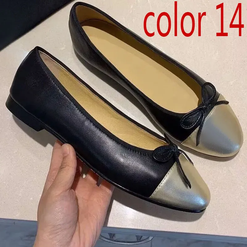Kleid Damen Designer Ballettschuhe Damen Schuhe Frühling Herbst Neue Bogen Mode Flache Bootsschuh Dame Leder Lazy Dance_voghion.com