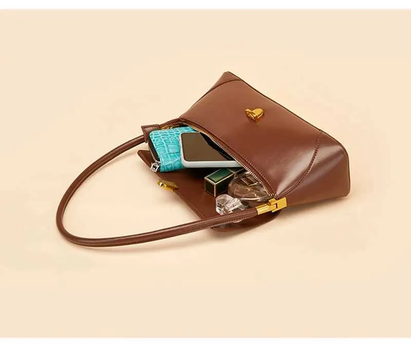 Leren schoudertas en handtas voor dames van echte kwaliteit_voghion.com