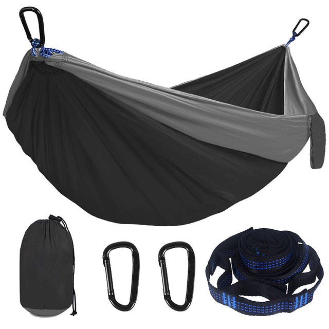 Camping Hammock Double Single Lightweight Hammock with Hanging Ropes for Backpacking Hiking Travel Beach Garden_voghion.com