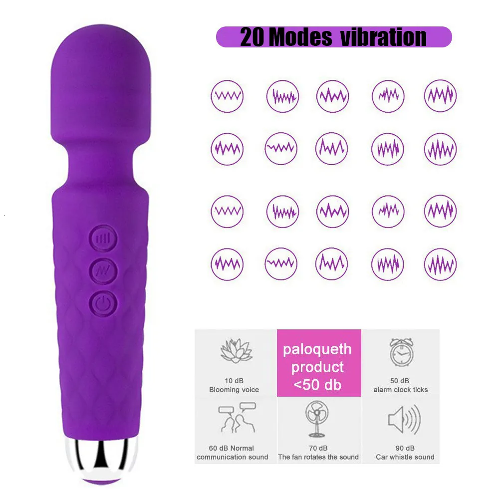Vibrátorok Szexjátékok 20 Sebességű Vibrátorok Női Felnőtteknek 18 AV Stick Vibrátor Női Maszturbátorok Egzotikus Access_voghion.com