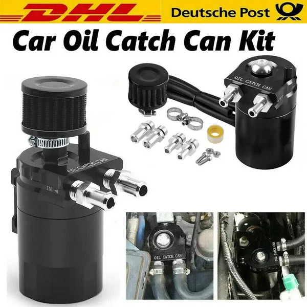 Aluminium Oil Catch Can Kit For Auto Engine Performance Upgrade_voghion.com