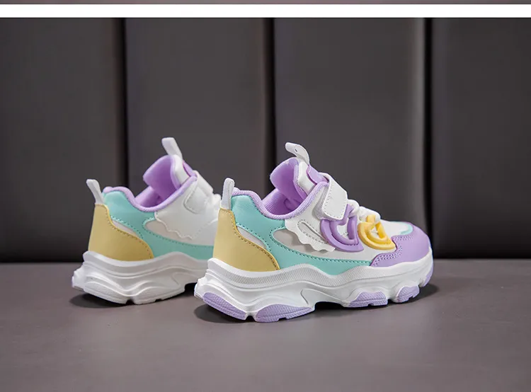Barn Löpning för flickor Barn Småbarn Vår Höst Utomhus Sneakers Lila Rosa Littlesprouts Flickor Sportskor Storlekar_voghion.com