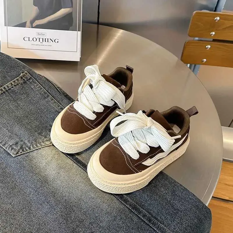 Boys and Girls Canvas School Performance Baby Biscuits Bottom Breathable Childrens Shoes M241016_voghion.com