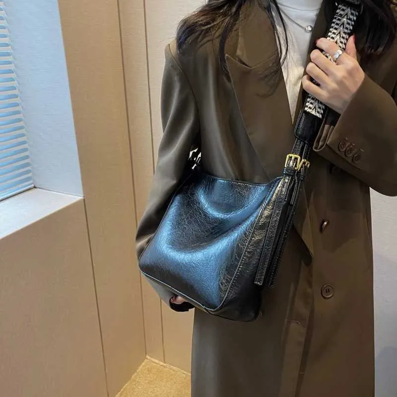 Damen Große Kapazität All-Match Tote Crossbody Stilvolle Tasche für Arbeit SchuleC241216_voghion.com