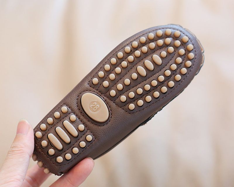Mocasini sport pentru copii, stil britanic, din piele, 2024, primăvară și toamnă, cu vârf mediu și talpă moale, stil britanic_voghion.com