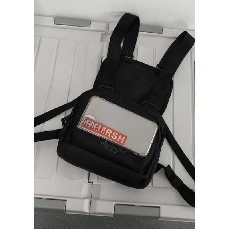 Borse da uomo tattiche funzionali in stile ciclismo di tendenza, riflettenti personalizzate, con petto anteriore fresco e differenziato_voghion.com
