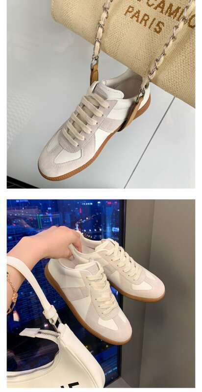 2025 Vollleder Schnürschuhe Flache Freizeitschuhe, vielseitige Sport Board Schuhe Fit_voghion.com