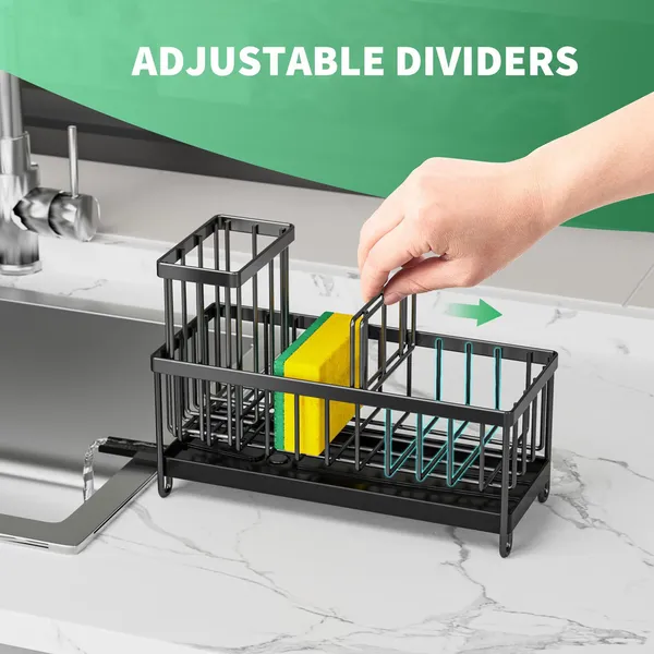 Drip-dry Sponge Holder For Kitchen Cleaning With Drainage System_voghion.com