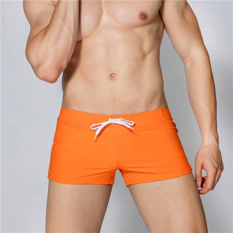 Men's European Style Swim Trunks - Quick-Dry & Comfortable For Beach & Pool (No Pockets UPF50+ Black/Blue S-XXL)​​_voghion.com