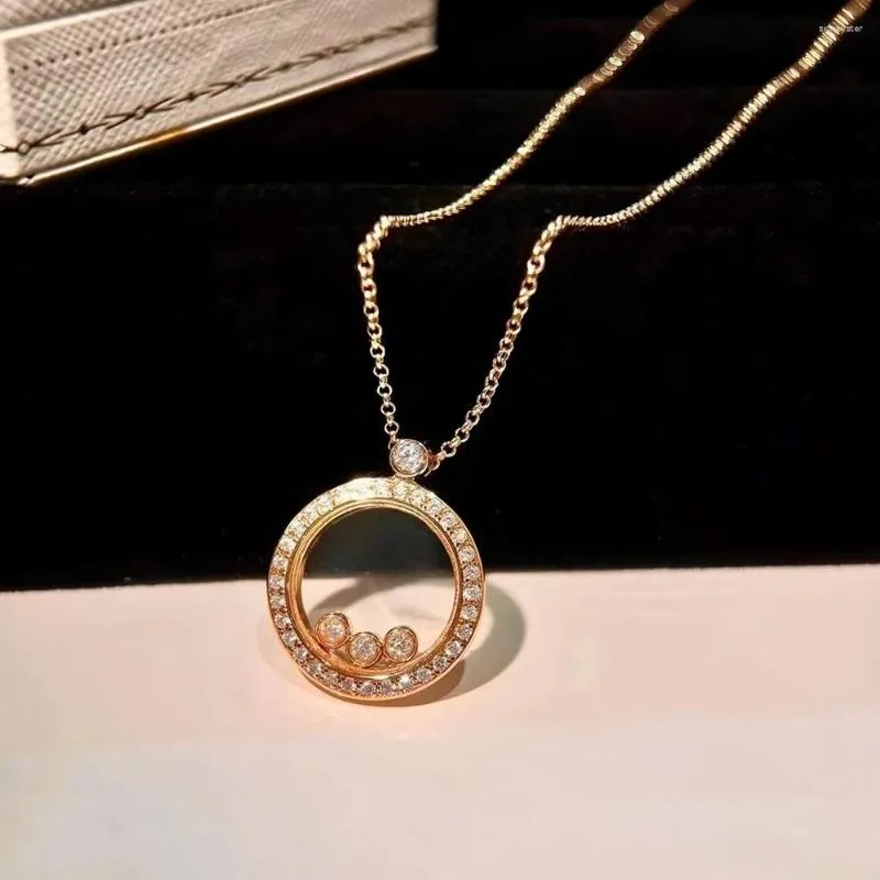 Anhänger Halsketten Austyn Mode Romantische Runde Transparente Glashalskette Frauen Eine Zirkon Aktivität Perlen Hochzeit_voghion.com
