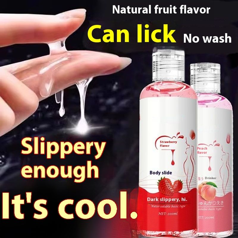 Fruit flavored body lubricant women's private parts, no wash masturbator for men's anus, adult couple sexual products_voghion.com
