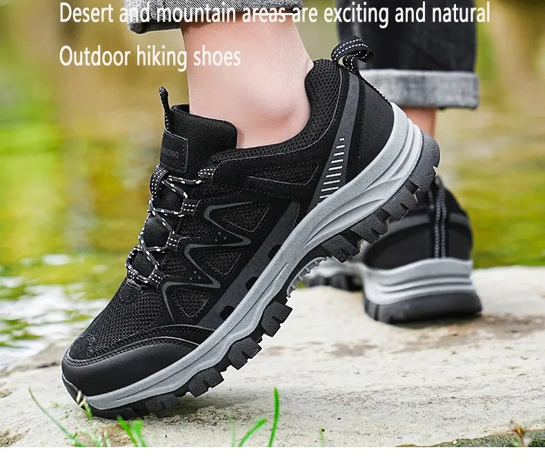Comfortable Lightweight Hiking Shoes For Men Mountaineering Gear_voghion.com