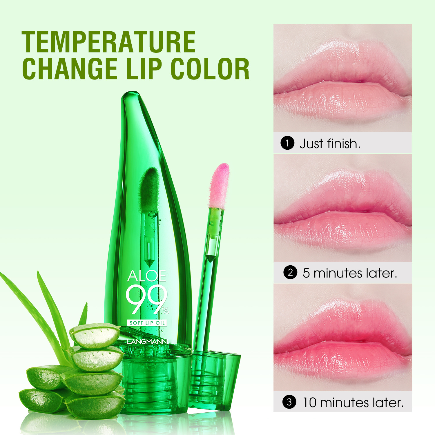 Aloe Vera Gloss Temperature Changing Glaze Moisturizing Balm Lip Oil_voghion.com