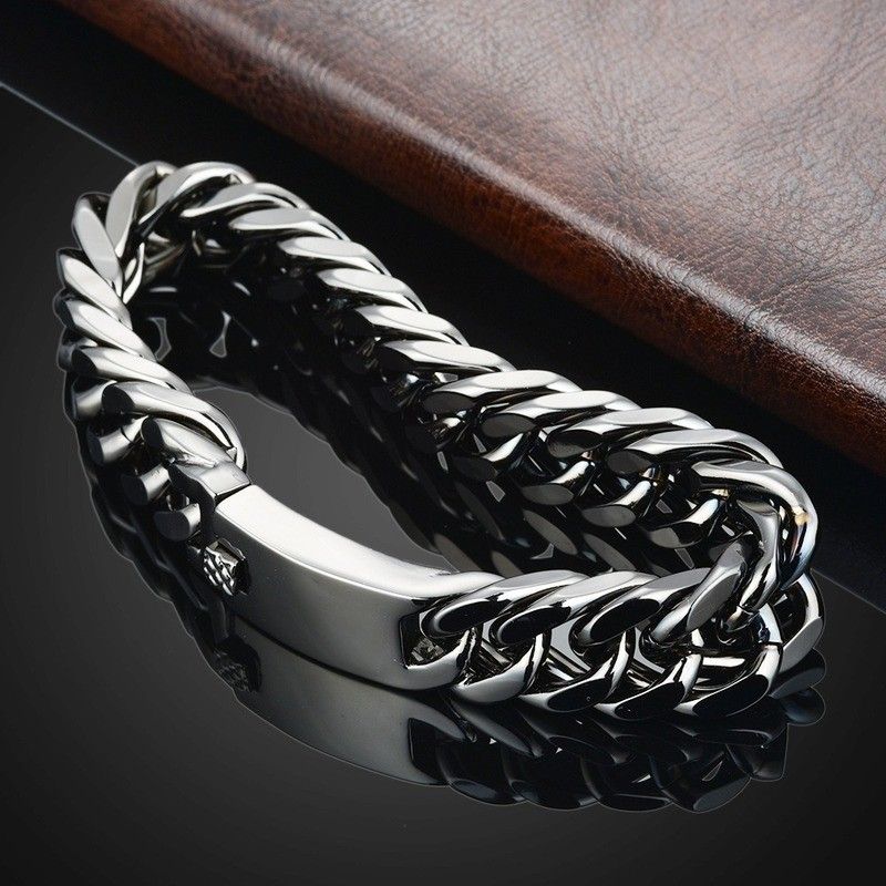 Dominant a modesch kubanesch Armbänner, Bijouen fir Männer_voghion.com