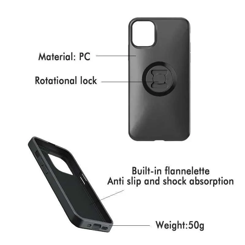 Custodia protettiva per cellulare, supporto per telefono per moto, adattatore a montaggio rapido, guscio antisismico Riding Smart compatibile con SP TPSFR_voghion.com