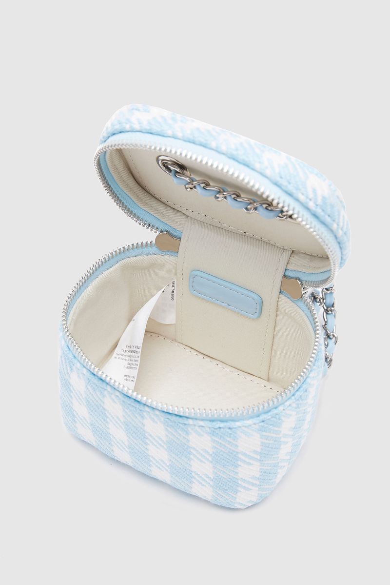 UR Fashion Damentasche 2023 Neue karierte Boxtasche Kleine frische süße Stilkette Umhängetasche Mini Kosmetiktasche_voghion.com