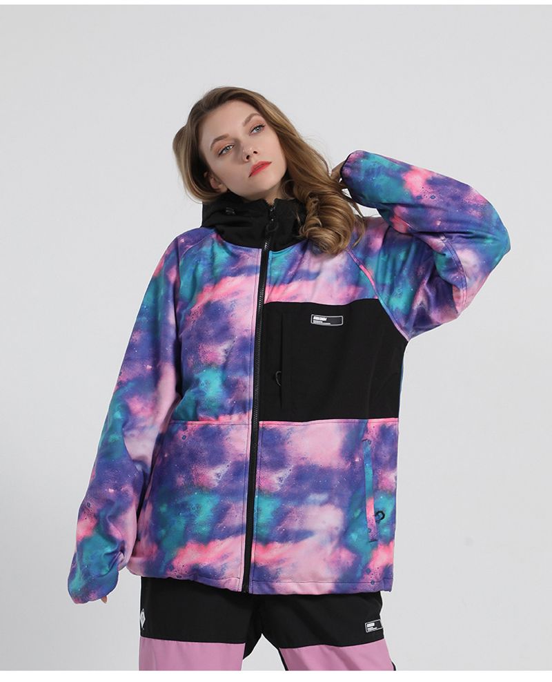 Snowsuit woman thickened warm double board with new star snowboard hoodie man_voghion.com