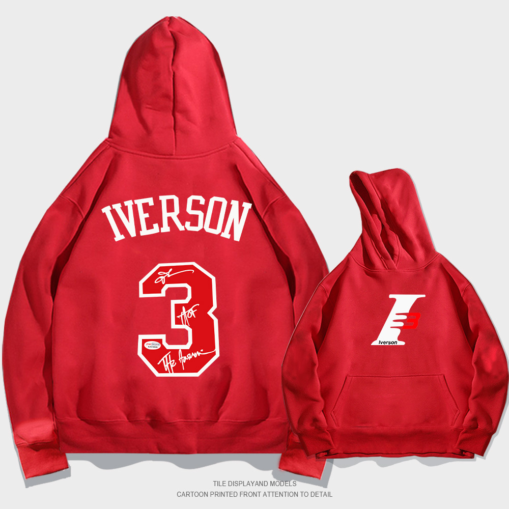 Everson No.3 Signature Felpa con cappuccio Autunno Marchio di moda Cappotto per studenti con maniche a spalla larga_voghion.com