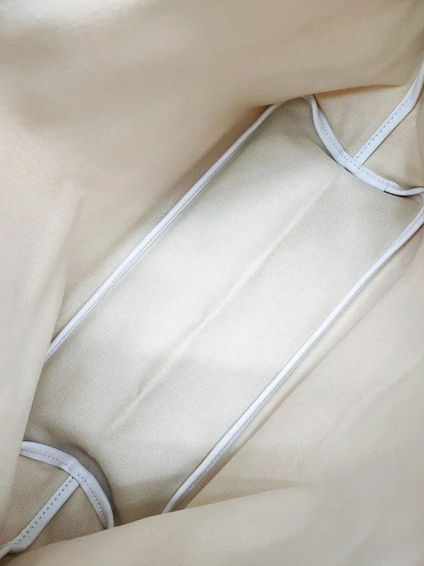 Fashion Designer Leather Women Zipper Handbag Soft Canvas Tote Shopping Beach Purse With Small Pouch And Dust Bag_voghion.com