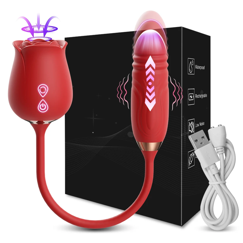 Rose Toy Saug- Und Stoßvibrator Für G-punkt Und Klitoris_voghion.com