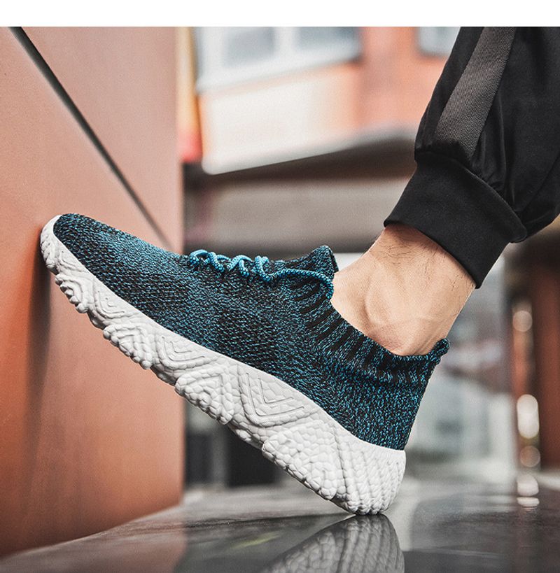 Meeste uued suvised kootud hingavad vabaaja spordijalatsid, naiste sokisuu kerged paaridele mõeldud reisijooksujalatsid_voghion.com